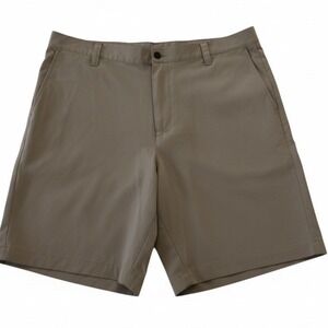 Banana Republic Mens Performance Golf Shorts Khaki Tan Flat Front Size 40